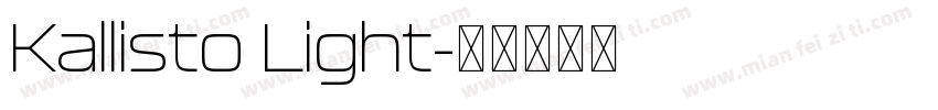 Kallisto Light字体转换
